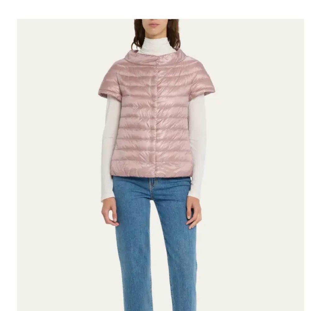 NEW Herno Emilia Lightweight Shortsleeved Jacket in Pink (Brand New with Tags)